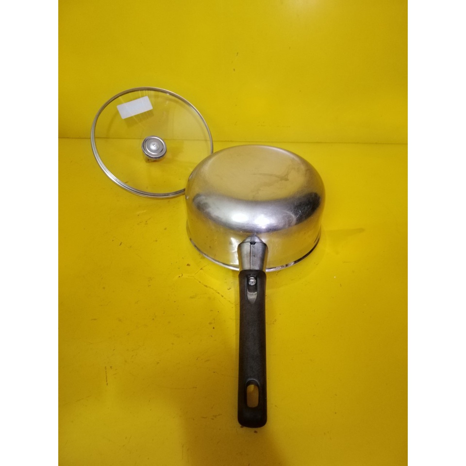 Quánh inox Luckywood Japan nội địa Nhật, size 16cm, cao 8cm (mã 639), Dùng được bếp từ