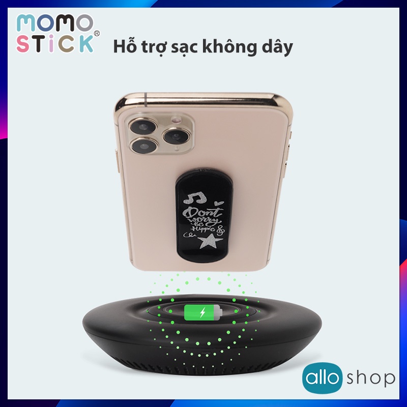 PopSocket Điện Thoại MOMOSTICK Ostrich Series, Giá Đỡ iPhone Momo Stick Đa Năng Ring &amp; Stand - Chính Hãng Hàn Quốc