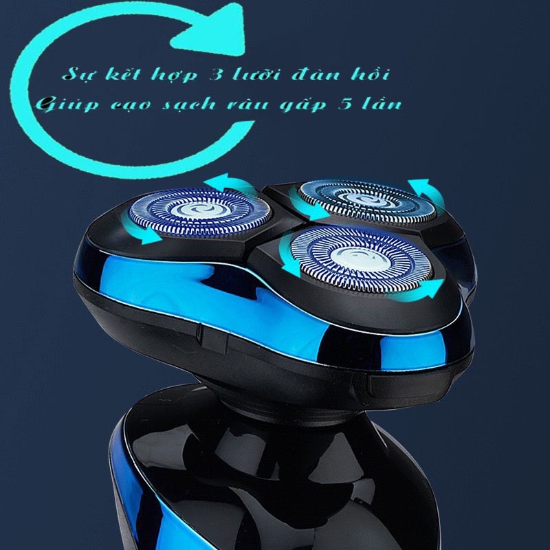 Máy cạo râu đa năng SHAVER 4D mẫu mới 2022 -máy cạo râu nam cao cấp 4 tính năng: cắt lông mũi, rửa mặt, cạo tóc mai
