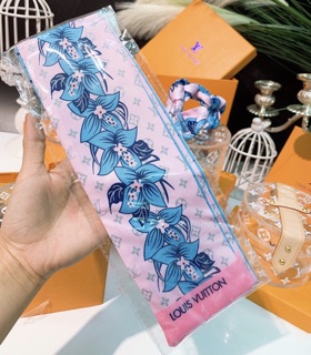 Khăn lụa Lv cao cấp quấn túi