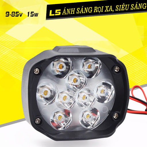 Đèn trợ sáng L9 Mini siêu sáng 9 tim led