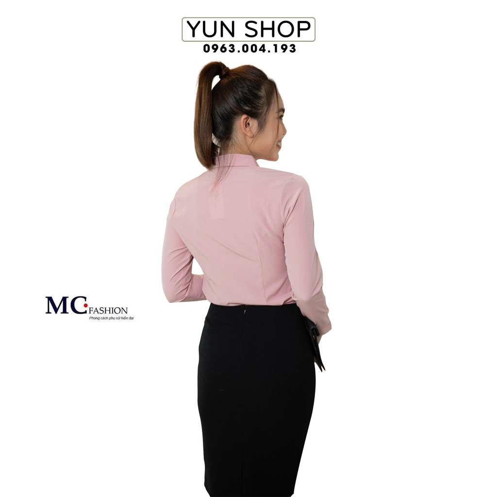 Áo Sơ Mi Dài Tay Công Sở - MC Fashion A0198 Màu Hồng Đỗ