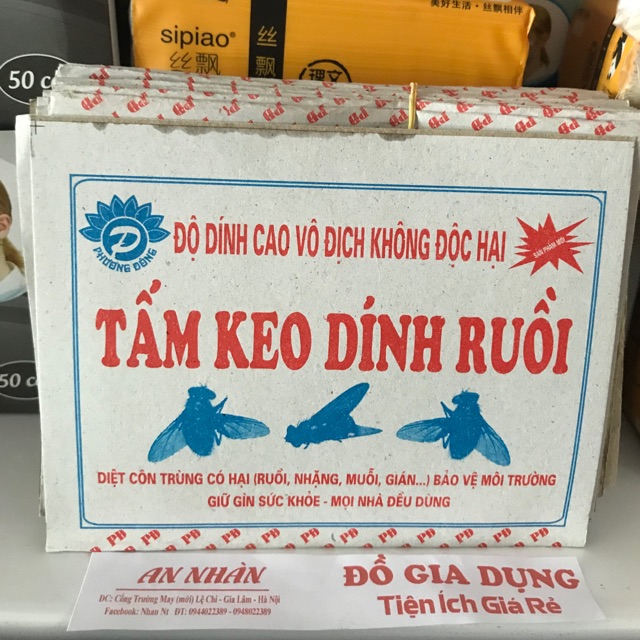 Sỉ 500 Tấm keo Dính ruồi