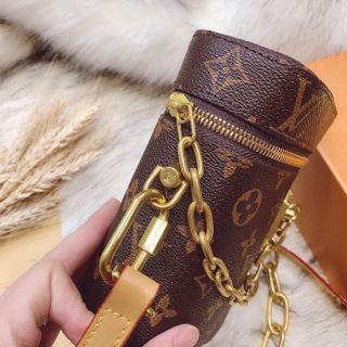 Cốp lv hoa nâu dây xích