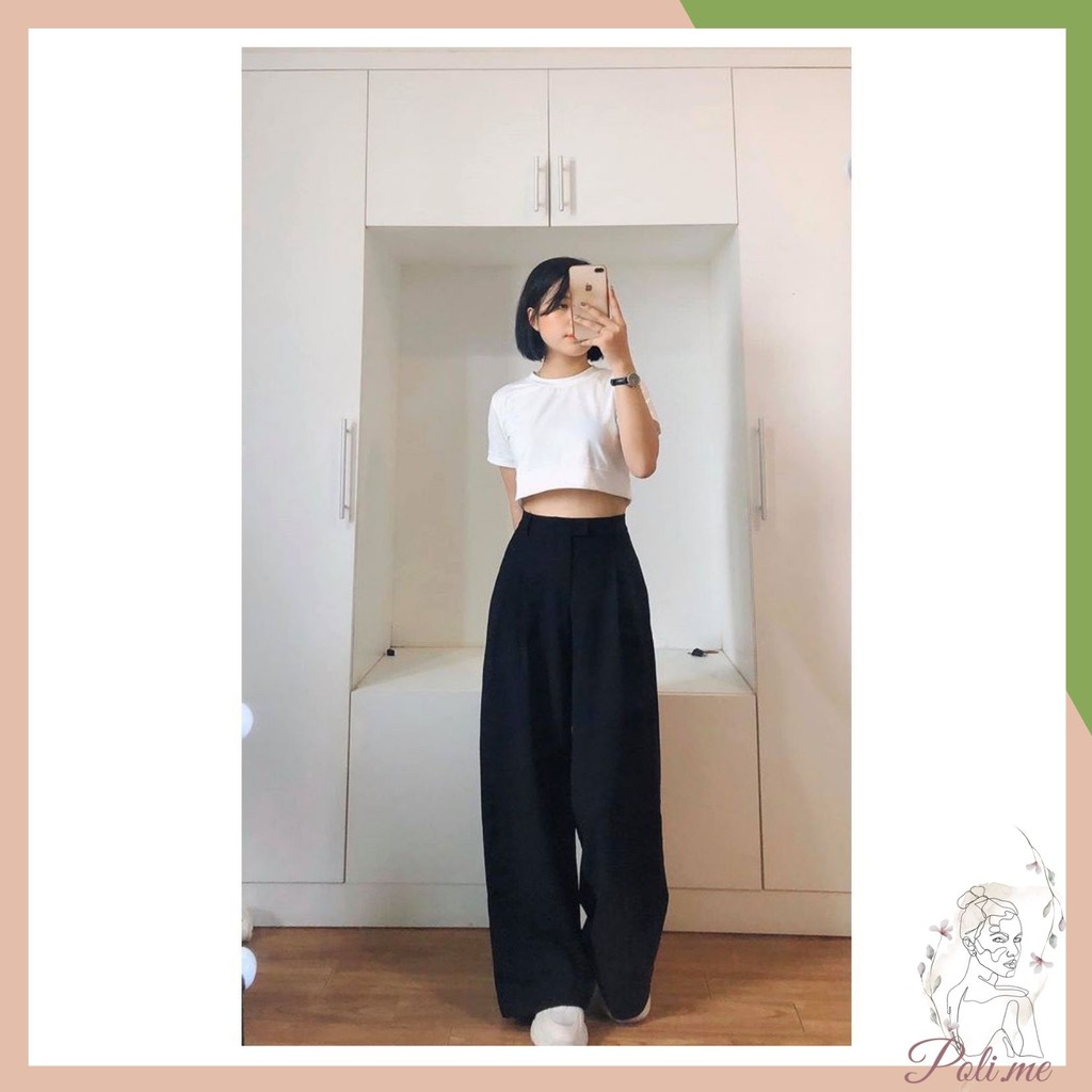 Quần CULLOTTES Ống Suông Quảng Châu Thiết Kế POLILAP nặng 350gram dài 100cm | BigBuy360 - bigbuy360.vn