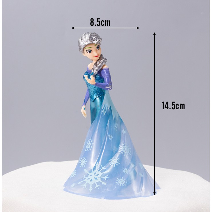 Công Chúa Elsa Trang Trí Bánh Kem Bằng Nhựa PVC