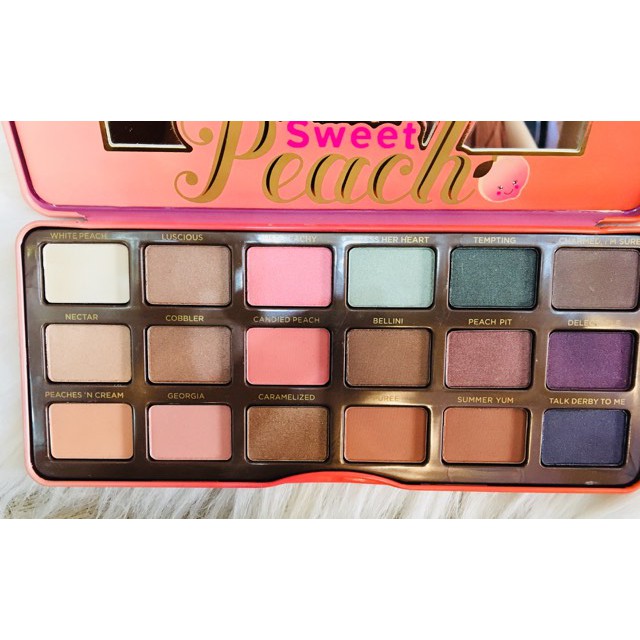 Bảng Phấn Mắt Đào Too Faced Sweet Peach Eyeshadow collection