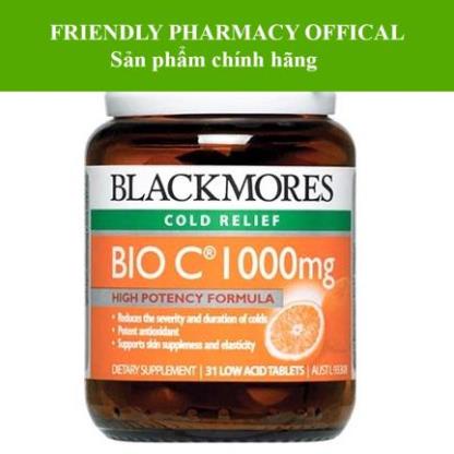 Blackmores Bio C 1000mg - Hỗ trợ giúp tăng cường sức bền thành mạch (31viên)