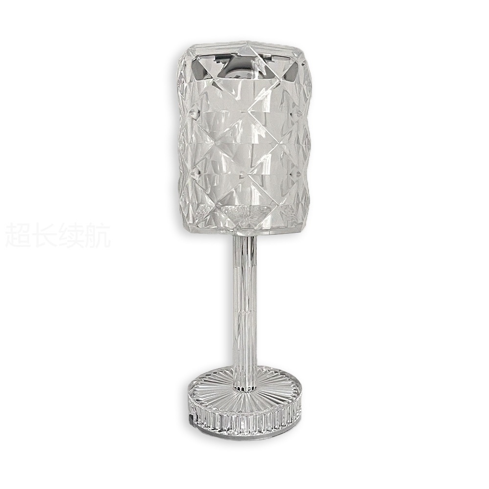 Đèn Ngủ Để Bàn USB Hình Cánh Hoa Hồng Pha Lê Lãng Mạn Trang Trí Phòng Ngủ