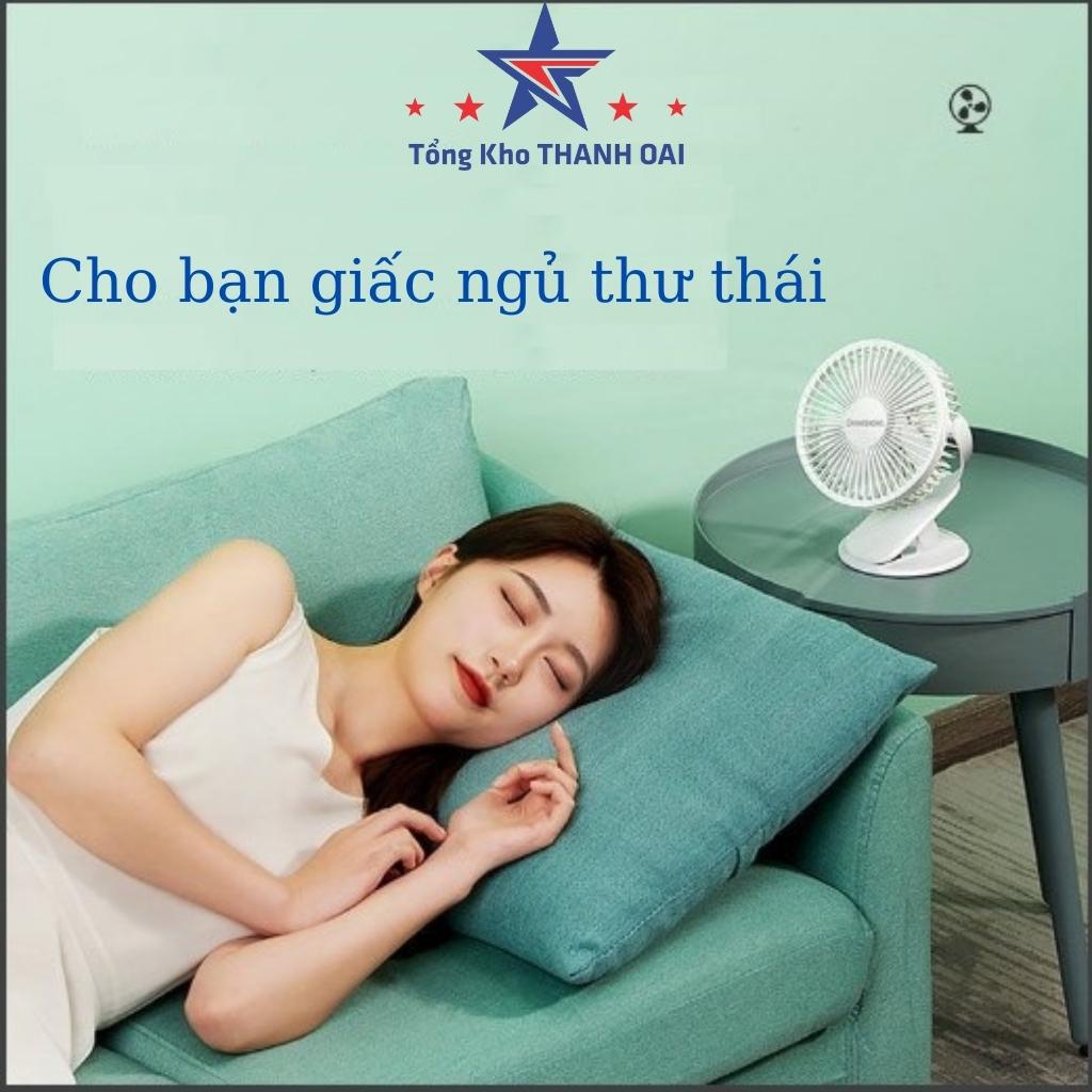 quạt mini cầm tay PHULV để bàn tích điện sạc usb chân đế đa năng MUL70