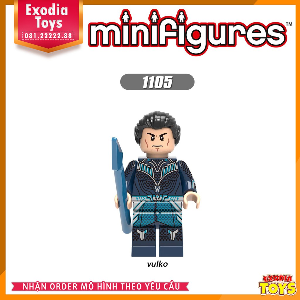 Xếp hình minifigure nhân vật siêu anh hùng Aquaman : Đế Vương Atlantis - Đồ Chơi Lắp Ghép Sáng Tạo - X0237