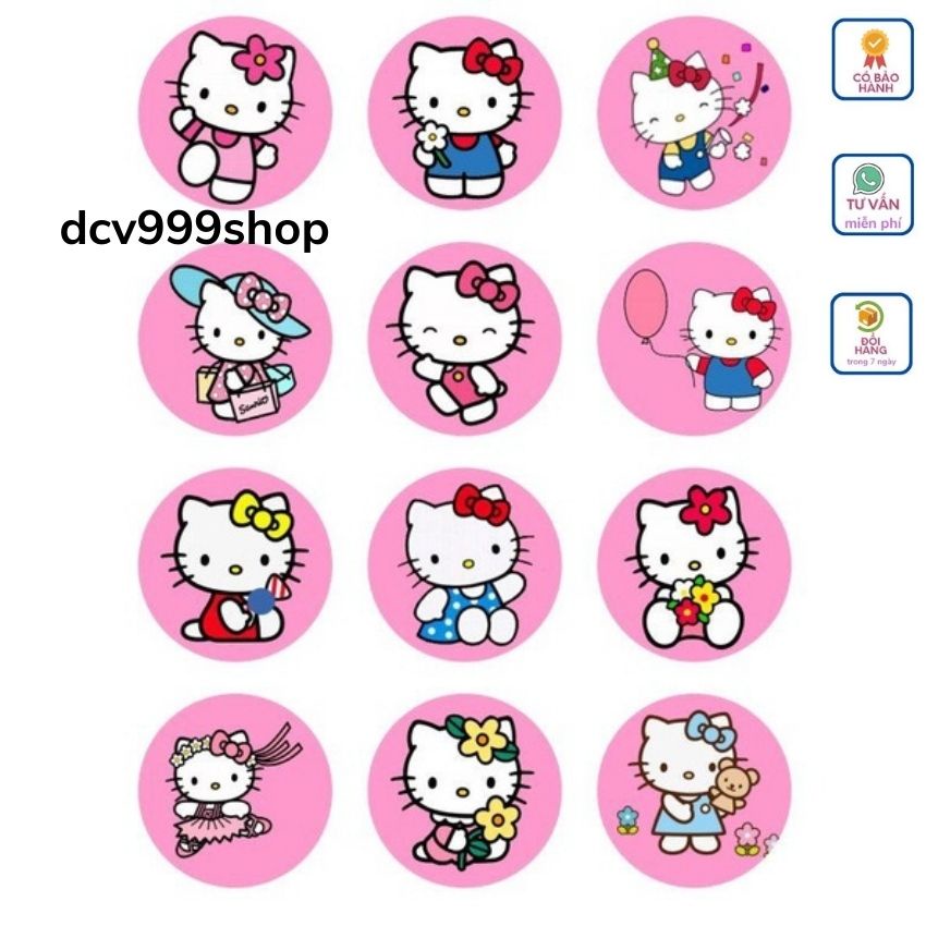 Miếng dán sticker 3D in nổi dễ thương nhãn dán dùng trang trí decor bình nước ốp điện thoại máy tính laptop bút viết vv.