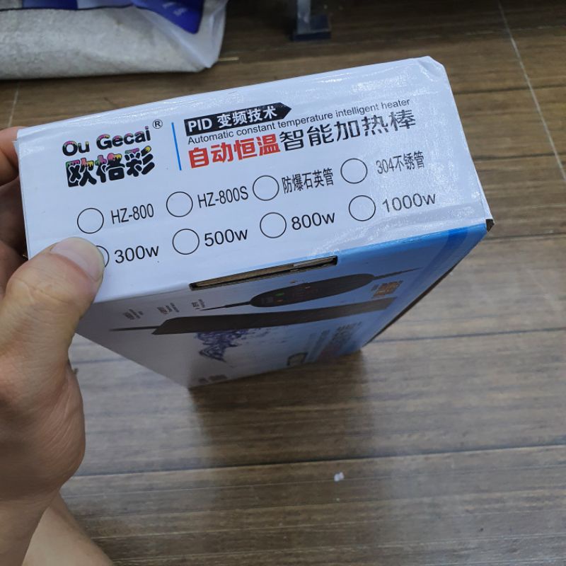 Sưởi bể cá cảnh Ou GeCai  HZ - 501 100w-200w-300w-500w Sưởi bể cá cao cấp giá rẻ