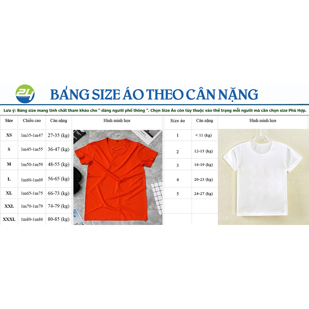 Combo 2 áo thun Đen Trắng THOITRANG24H Vải Dày Unisex CHO NAM VÀ NỮ