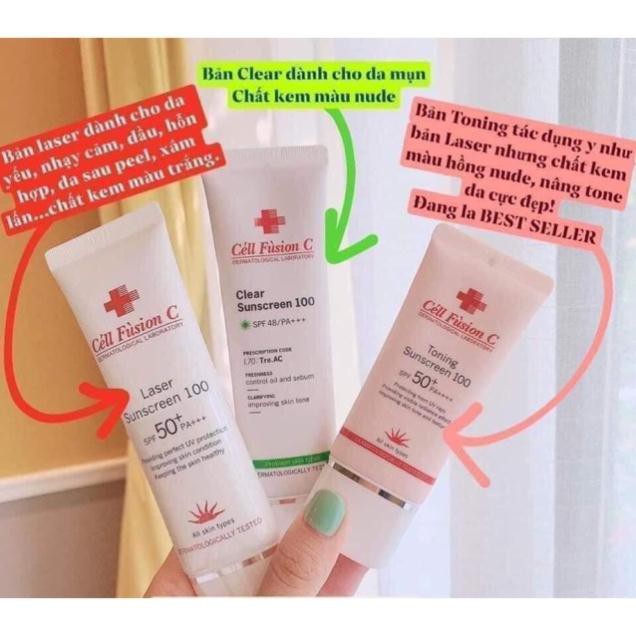 [SALE SẬP SÀN]Kem Chống Nắng Cell Fusion C Suncreen 100 SPF50+ PA+++(50ml) | BigBuy360 - bigbuy360.vn