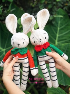 Thỏ chân dài - thú bông handmade cho bé