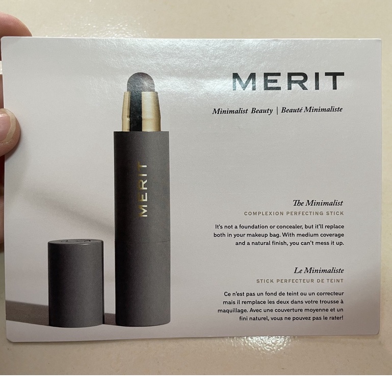 [AUTH 1000%] Sample mẫu thử Kem nền Che Khuyết Điểm Merit Minimalist Perfecting Complexion Stick