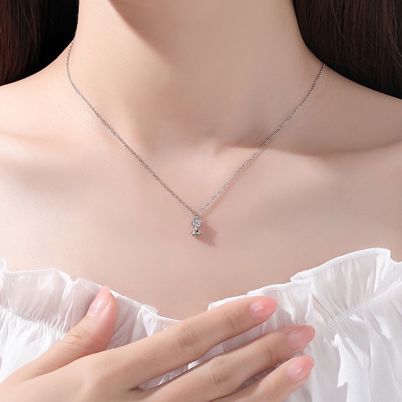 Vòng cổ Mặt Búp Bê Thời Tiết Tối Giản Và Hàn Quốc Nhật Bản Cho Nữ