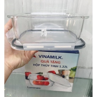 Hộp thủy tinh đựng thực phẩm 1.22l luminarc - hàng km của vinamilk