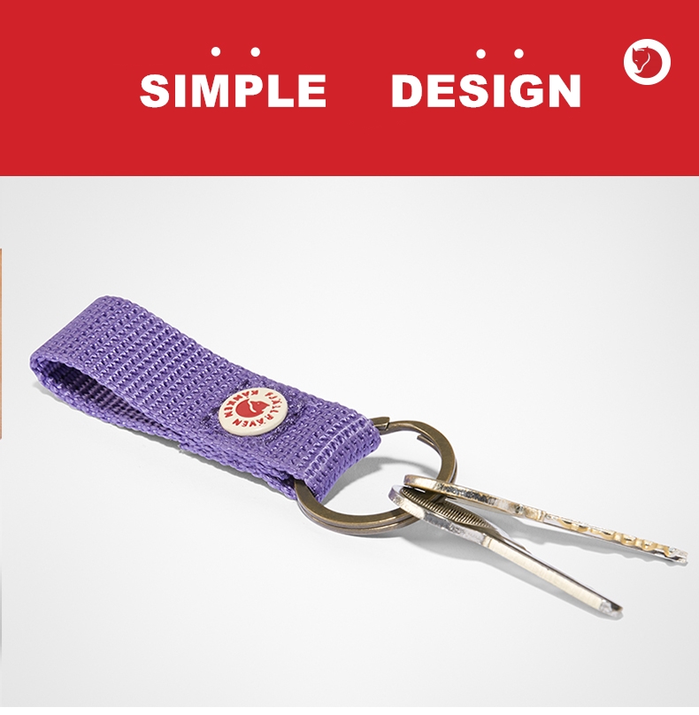 Móc khóa Fjallraven Kanken bằng kim loại màu cầu vồng