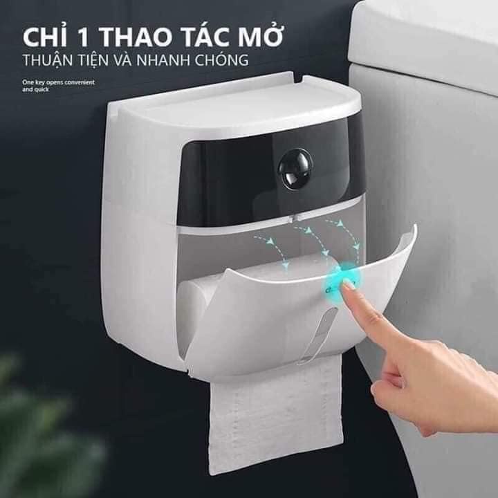 HỘP ĐỰNG GIẤY VỆ SINH ECOCO 2 NGĂN TIỆN DỤNG SANG TRỌNG