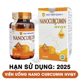 Viên uống nano curcumin Học Viện Quân Y 30 viên giảm đau viêm loét dạ dày tá tràng Học Viện Quân Y Việt Nam