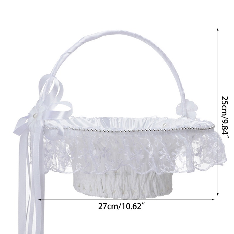 Giỏ Hoa Mộc Mạc Handmade Phong Cách Phương Tây Dùng Để Trang Trí Tiệc Cưới