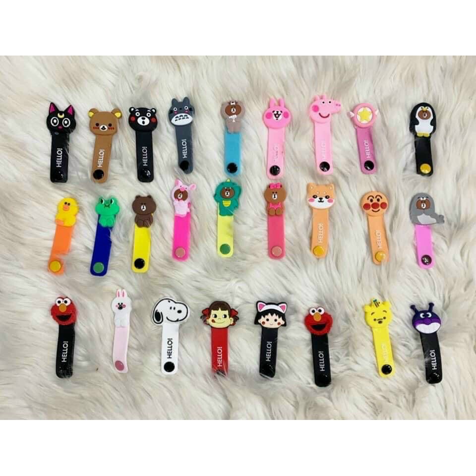 Dây thu gọn chống rối tai nghe, dây sạc mẫu hoạt hình ngộ nghĩnh | BigBuy360 - bigbuy360.vn