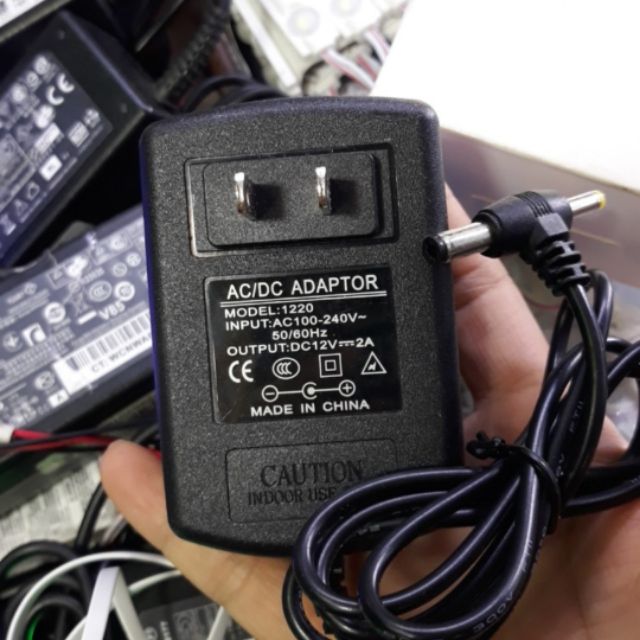 Nguồn Adapter 12v 2a 2 đầu rắc