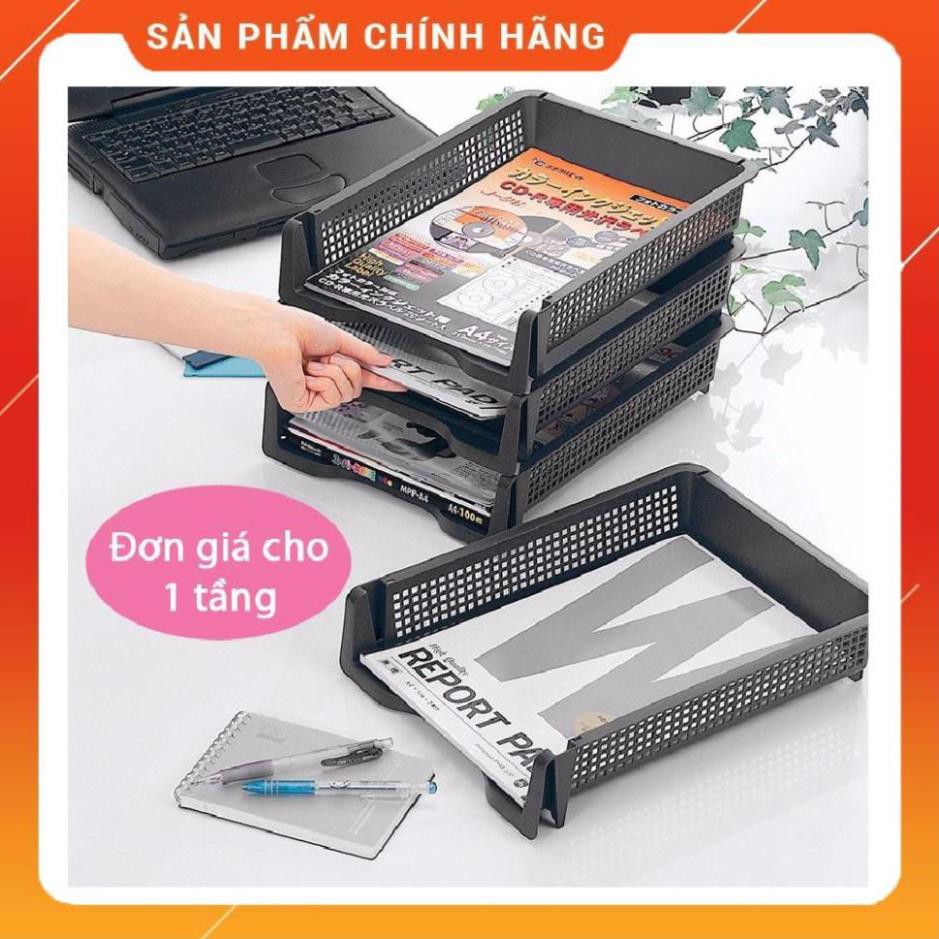 Khay đựng tài liệu A4 có thể xếp chồng Inomata