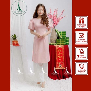 Áo Dài Cách Tân Nữ Tay Bồng Đính Cườm TK02
