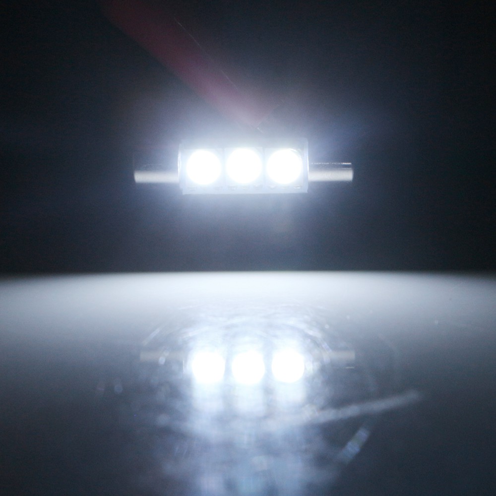 Đèn led 3 bóng 28mm 31mm C5W 5050 3SMD chuyên dùng trang trí nội thất xe hơi