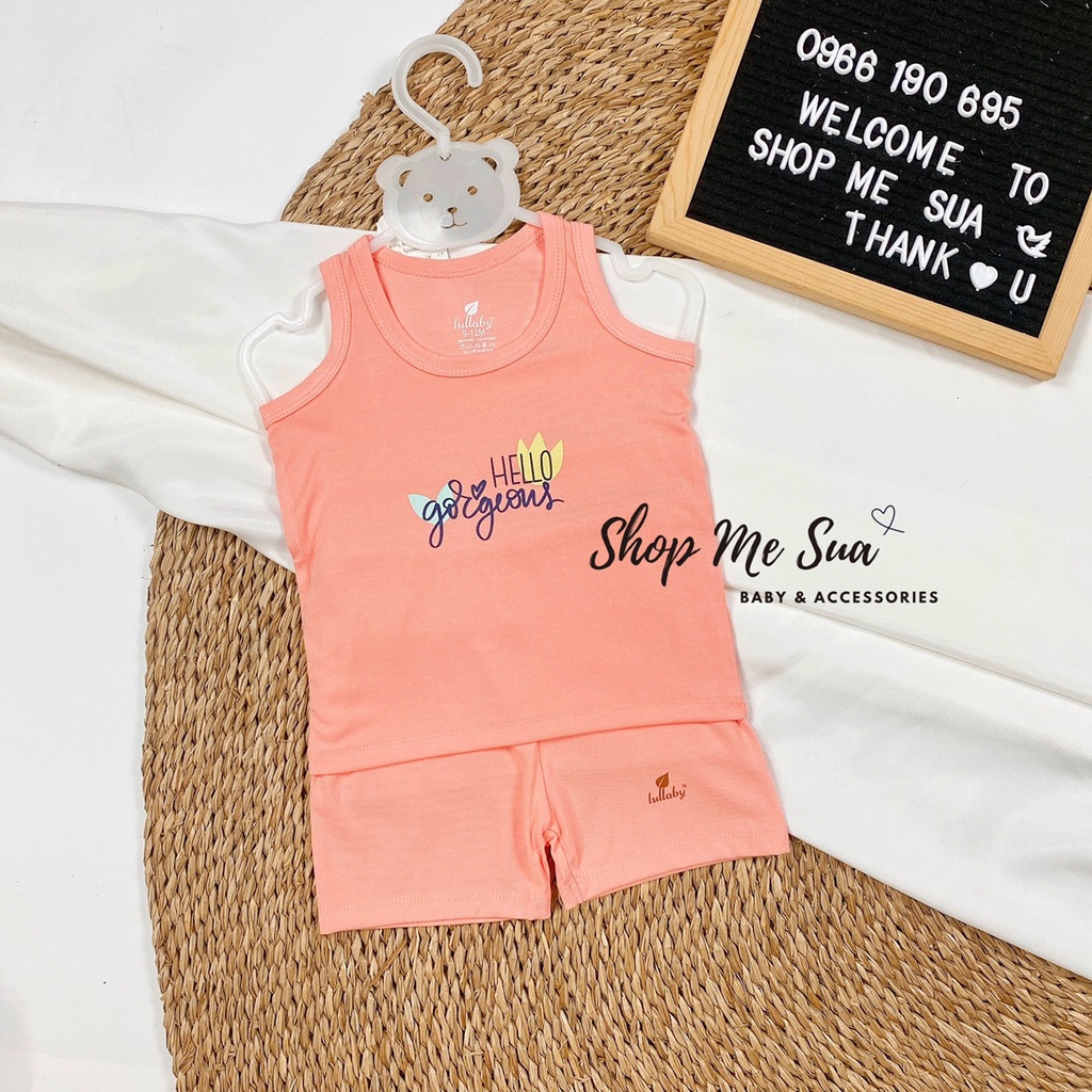 LULLABY Bộ Ba Lỗ Petit Mềm Mại Cho Da Bé 6kg-17kg