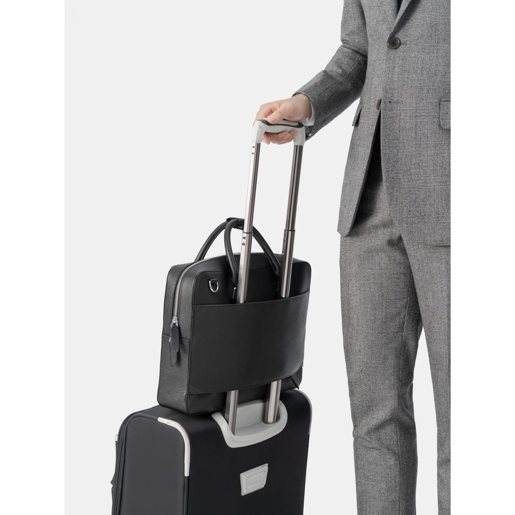 Cặp Đựng Laptop Da Bò Epsom Cao Cấp FRANK Edwin Bussiness Bag Túi Xách Đeo Chéo Chống Nước