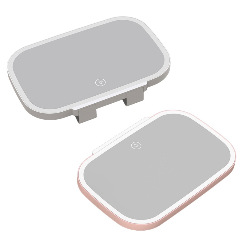 Gương trang điểm 7.8inch tích hợp đèn LED gắn tấm chắn nắng cho xe hơi
