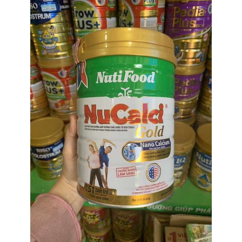 Sữa bột nucalci Gold lon 800g - trên 51 tuổi