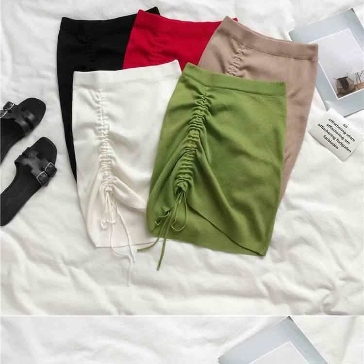 Chân Váy Dệt Kim Lưng Cao Thiết Kế Quyến Rũ Thời Trang Mùa Hè Dành Cho Nữ