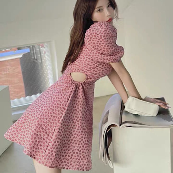 Váy Tay Bồng🌼NaNo Studio🌼 Đầm hồng nữ tính xu hướng thời trang 2021 | BigBuy360 - bigbuy360.vn