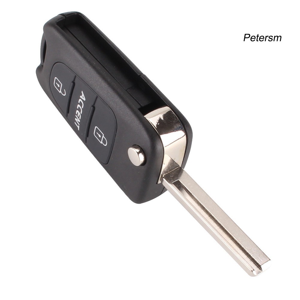 Vỏ Chìa Khóa Điều Khiển Từ Xa 3 Nút Bấm Cho Xe Hyundai Accent