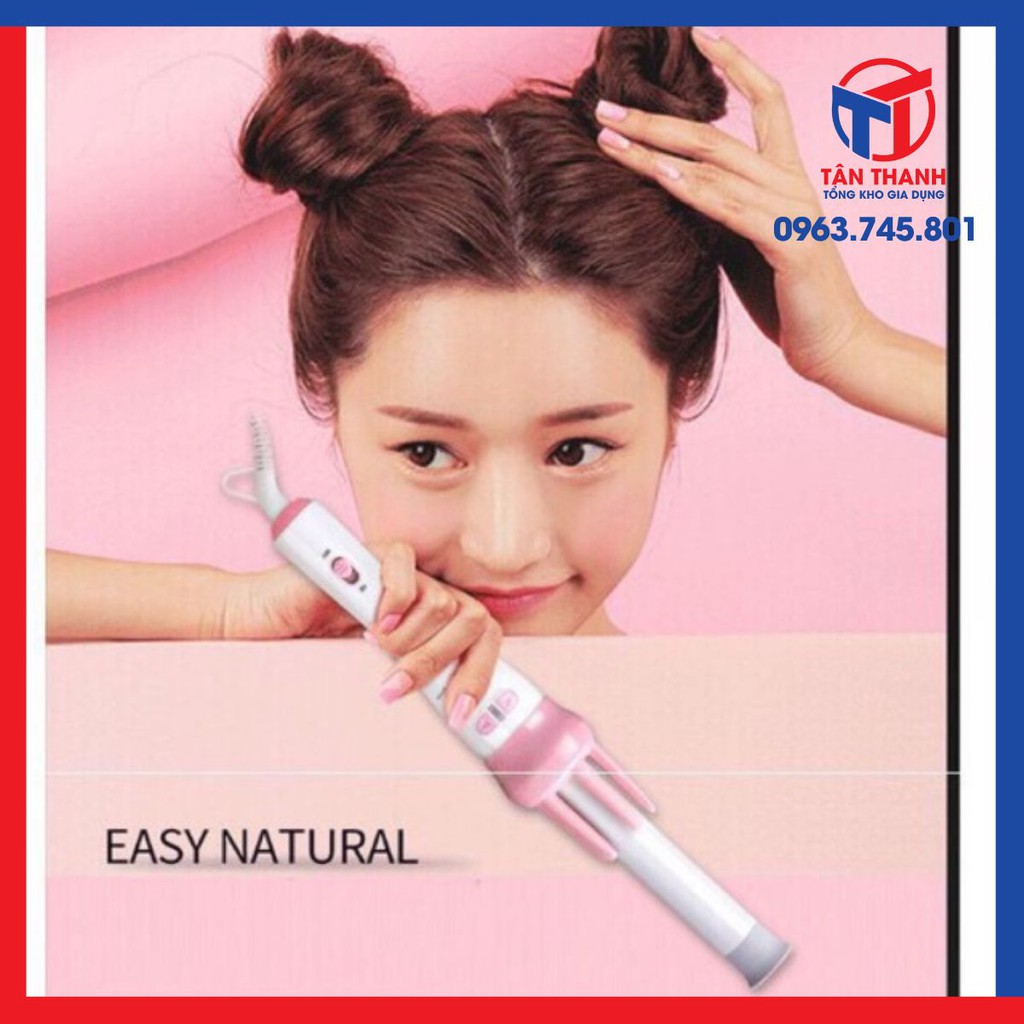 TB529 MÁY UỐN TÓC TỰ ĐỘNG XOAY 360o LÀM XOĂN CỰC NHANH
