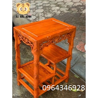 bàn trúc gỗ hương đá kích thước cao 70 cm dài 50cm rộng 35 cm