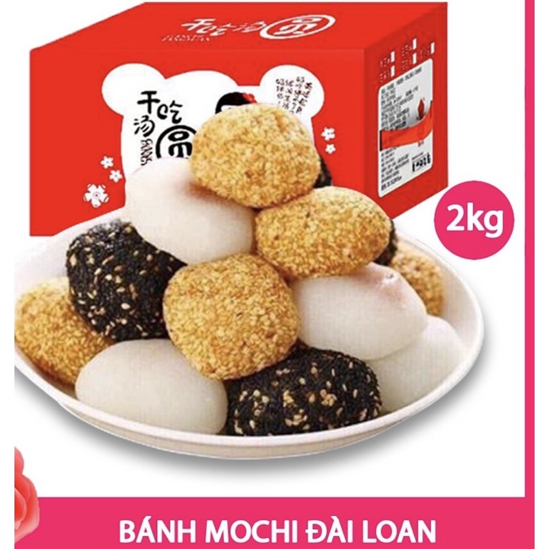 THÙNG 2.2 KG BÁNH MOCHI DẺO ĐÀI LOAN BAO NGON MIX 4 VỊ