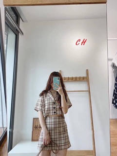 Sét váy kẻ vec CH12