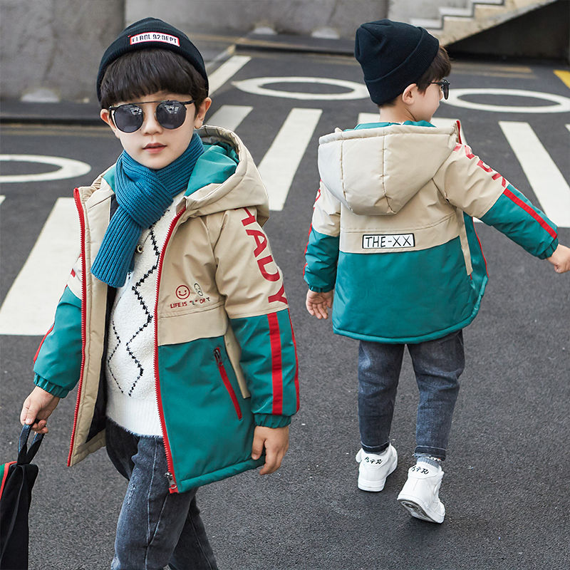 Boy Thick Coat Autumn And Winter Cotton Coat Kids Winter Coat