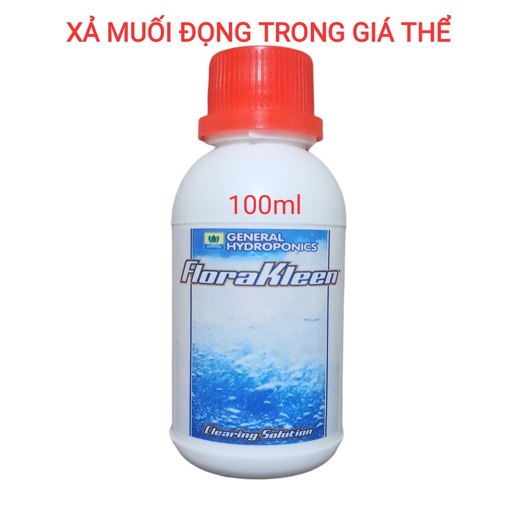 FloraKleen xả muối tồn đọng trong giá thể trồng La, nhập Mỹ chiết 100ml
