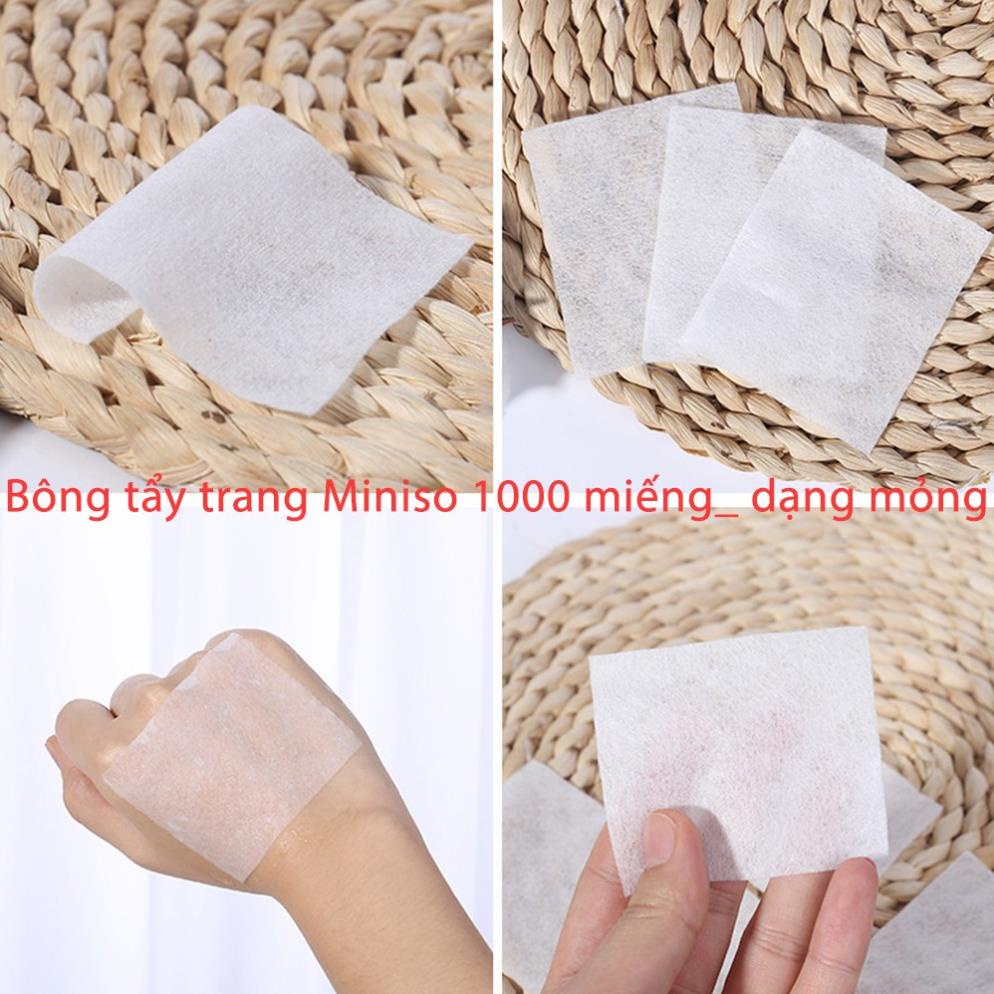 [Hàng C.Ty] Bông tẩy trang MINISO Nhật Bản 3 Lớp 180 miếng SeemeBeauty TC-003