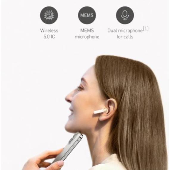 Tai nghe Bluetooth không dây Cao Cấp Baseus NGW2 AirNora W5.0, Pin 4H, chống nước IPX4, Siêu sang chảnh