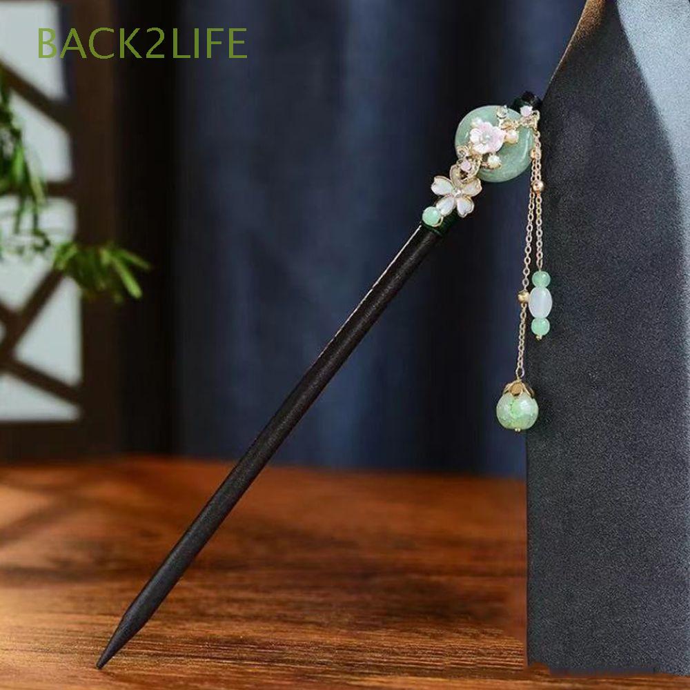 Set 2 Trâm Cài Tóc Phối Tua Rua Phong Cách Trung Hoa Cổ Điển Thời Trang Cho Nữ