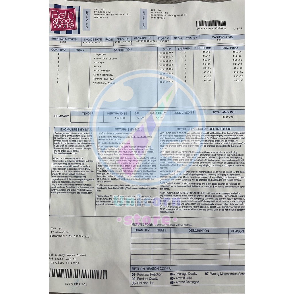 Xịt Thơm Cơ Thể Bath & Body Works Body Mist Travel Size 10ml