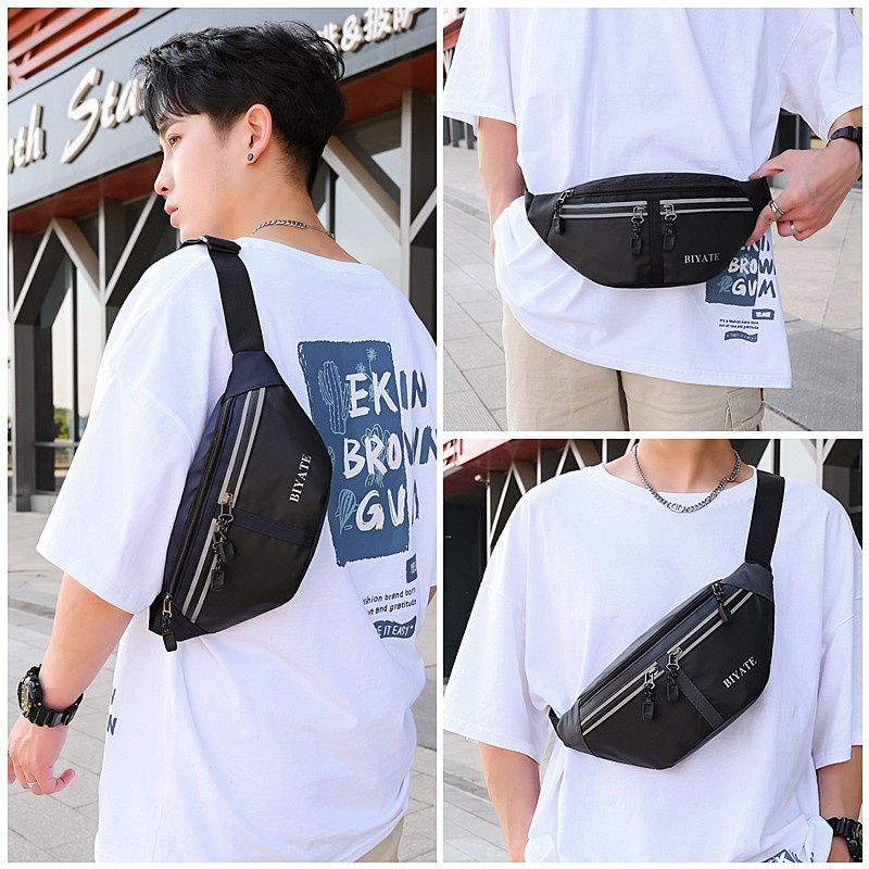 Túi Đeo Chéo Bằng Nylon 3 Màu Dành Cho Nam